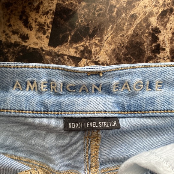 American Eagle High-Rise Ne(x)t Level Stretch Jean Shorts - Picture 3 of 4